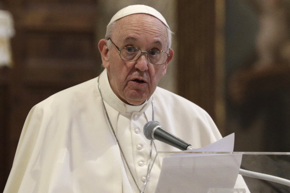Pope Francis said "homosexual people have the right to be in a family".
