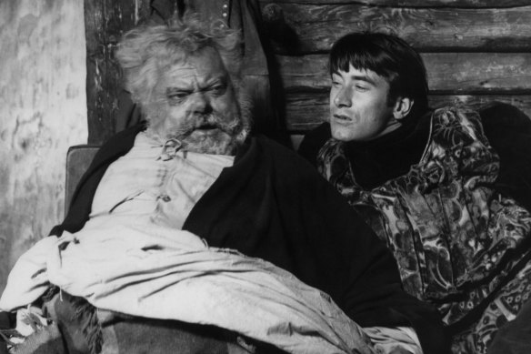 Orson Welles and Keith Baxter in <i>Chimes at Midnight</i>.