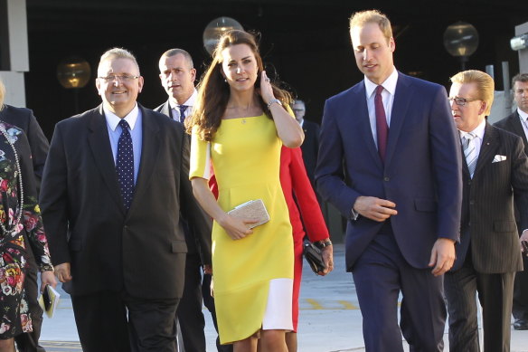 Don Harwin took time off from organising the numbers for Gladys Berejiklian to greet the British royal family in Sydney.