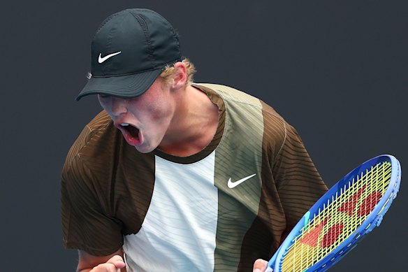 Cruz Hewitt looks the biggest long term hope for Australian men’s tennis.