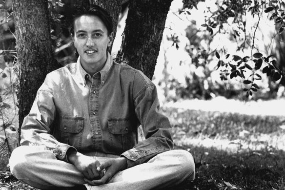 Dave Sharma, pictured when he received his perfect Tertiary Entrance Rank for the 1993 HSC.