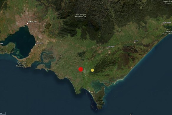 The quake jolted parts of the state at 12.49am on Friday.