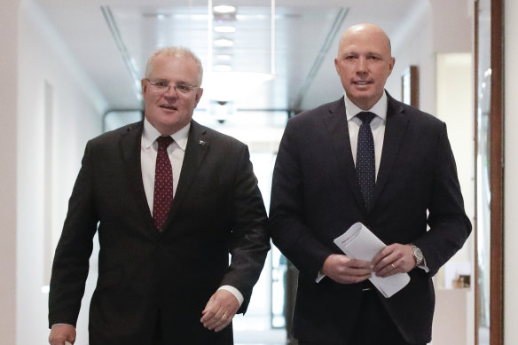 Scott Morrison raised the need for the lifetime ban a year ago, Peter Dutton saying it was needed to tell asylum seekers they could not settle in Australia.