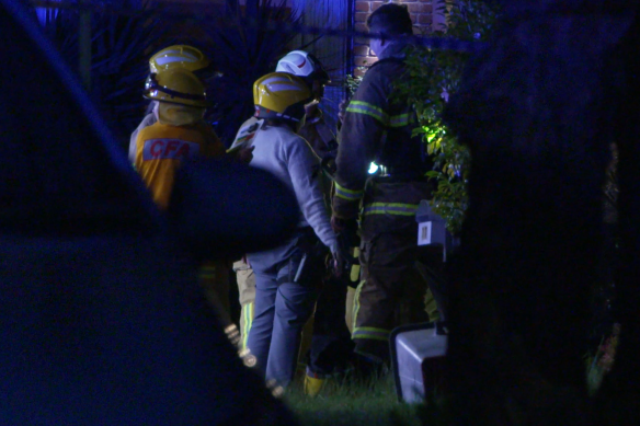 A woman died and two children were critically injured in a house fire in Mooroolbark on Monday night. 