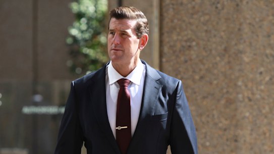 Ben Roberts-Smith outside the Federal Court earlier this week.
