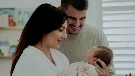 Amelia and Andrew Stojcevski conceived baby Aria, five and a half months, with the help of IVF. It took five years for sperm quality to be determined as the reason for their struggle to conceive.  