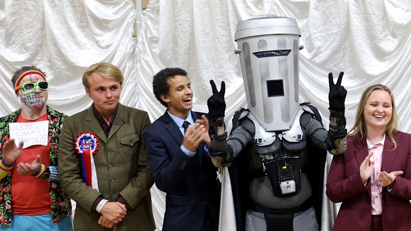 Farage hides after beating Count Binface as the pressure remains