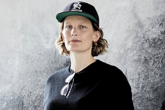 Elizabeth Gadsby is always sporting a baseball cap when she is in the workshop.