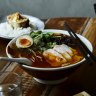 The chilli chicken and coriander ramen at Chaco Ramen.