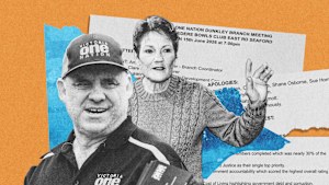 One Nation candidate Darren Hercus pored over his unsuccessful tilt for state parliament in the Nepean byelection.