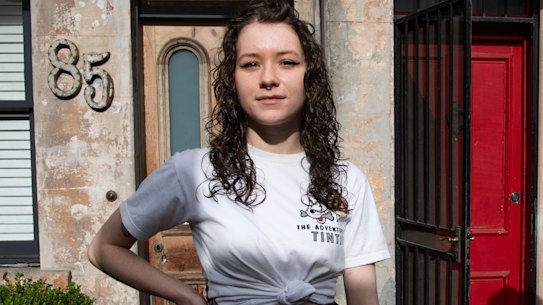 Freya Jarret, 21, says she is happy to get an AstraZeneca vaccination.