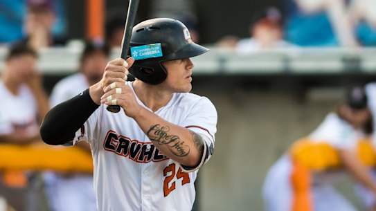 Cavalry first-base Zach Wilson is leading the ABL for home runs.