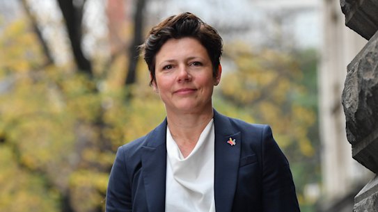 Georgie Harman, the CEO of Beyond Blue, at the Royal Commission into Victoria's mental health system.