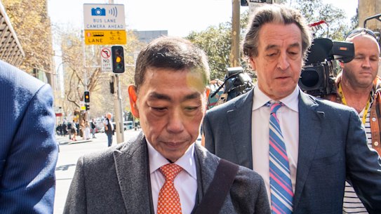 Former Labor MP Ernest Wong arrives at the Independent Commission Against Corruption.