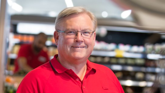 Coles CEO Steven Cain. 