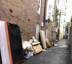 Mr Vasquez complained to the council regularly about rubbish being dumped in the lane, off Victoria Street.