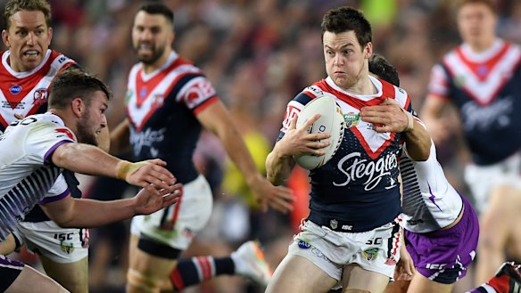 Cock-a-hoop: Roosters grand final hero Luke Keary can't wait to test himself on the international stage .