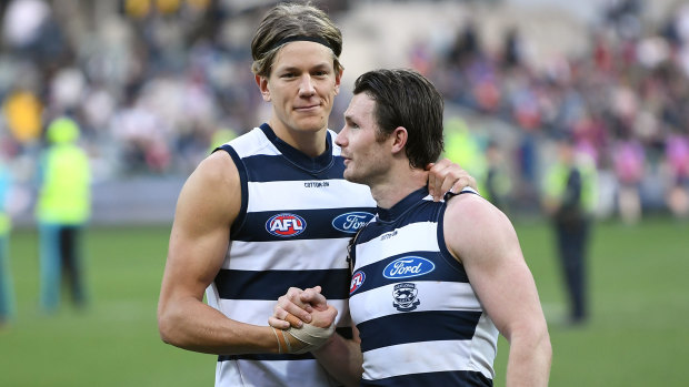 Rhys Stanley (left) is set to sign a new deal with the Cats.