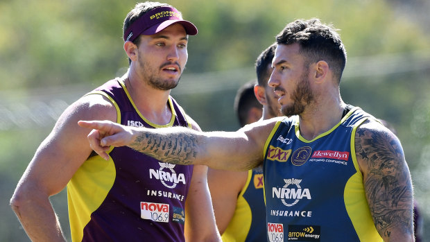 Ones to watch: Darius Boyd, right, believes the Broncos can go all the way, regardless of where they finish in the eight.