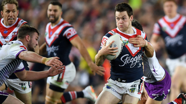 Cock-a-hoop: Roosters grand final hero Luke Keary can't wait to test himself on the international stage .
