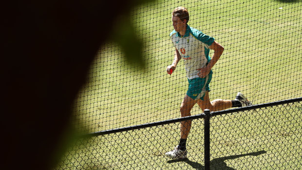 Green bowls in the nets in Adelaide.