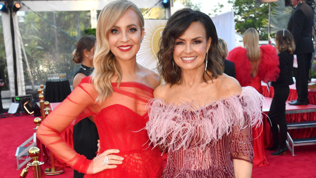 The Project's Carrie Bickmore, left, and Lisa Wilkinson. The Ten show won a Logie for Most Popular Panel or Current Affairs Program.