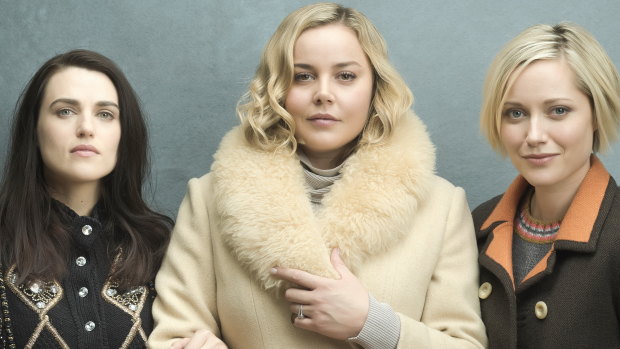 Katie McGrath, Abbie Cornish and Georgina Haig star in Channel Seven's Secret Bridesmaids' Business.