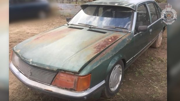 A green 1980 VC Holden Commodore sedan, similar to one believed to be owned by Greg's associate.