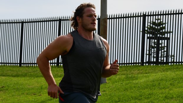 George Burgess training with St George Illawarra on Friday.