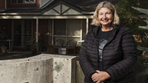 Valerie Bryant has installed a battery to store electricity at her home in Kirrawee.