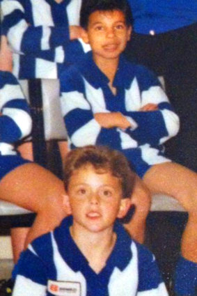Dean Formosa (top) and Michael Spatolisano when they were six years old in 1993.