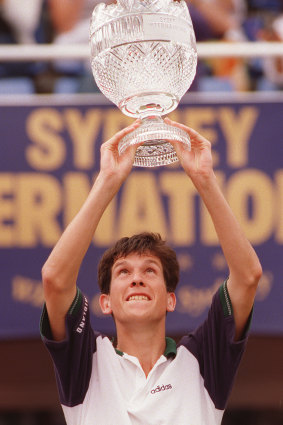 Tim Henman wins the Sydney International in 1997 at White City.