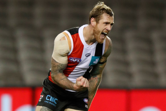 St Kilda will be without Tim Membrey for Sunday's clash. 