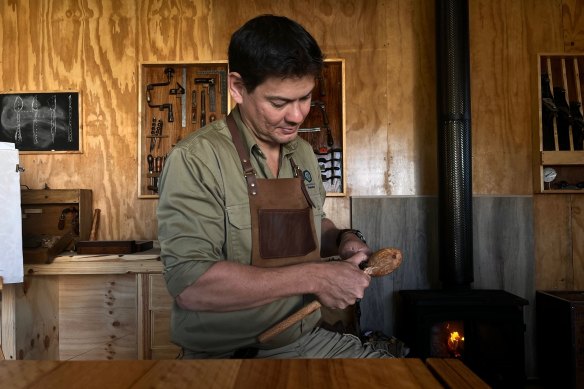 Psychologist and veteran Nev Jones will travel to five countries next year to  investigate the mental health benefits of green woodworking in therapeutic sessions for veterans.