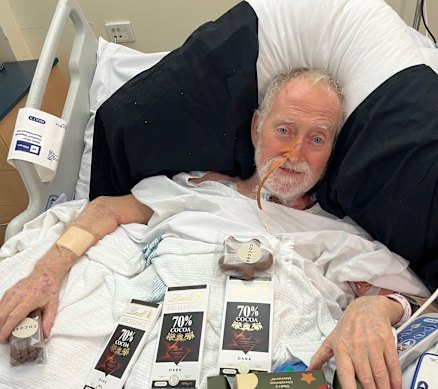 Ross Gittins recovers after surgery – with the aid of a lot of dark chocolate.