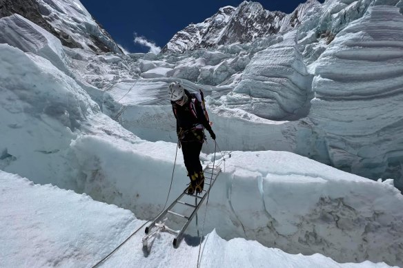 Gabby Kanizay also climbed Lhotse, the fourth-highest peak the day after ascending Everest. 
