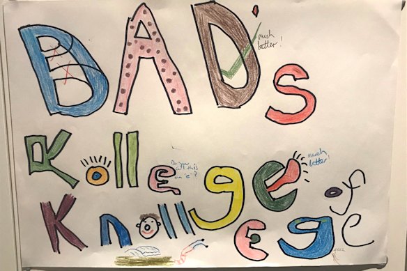 Matt Ryan's kids have dubbed their home school arrangement 'Dad's college of knowledge'.