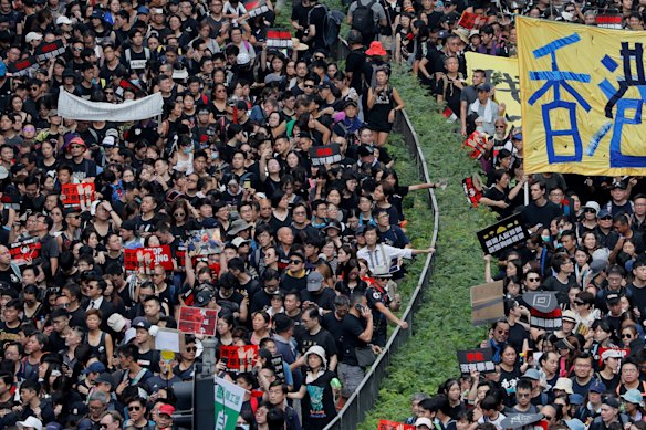 James Liu condemned the pro-democracy protests in Hong Kong, which he saw as an effort to split a uniting China.