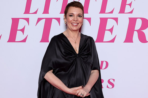 Olivia Colman at a screening of Wicked Little Letters at Randwick’s Ritz Cinema in Sydney.