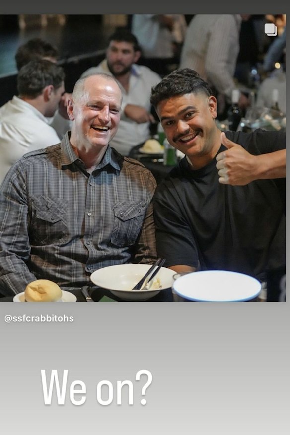 We on? Latrell Mitchell’s Instagram post on Saturday afternoon.