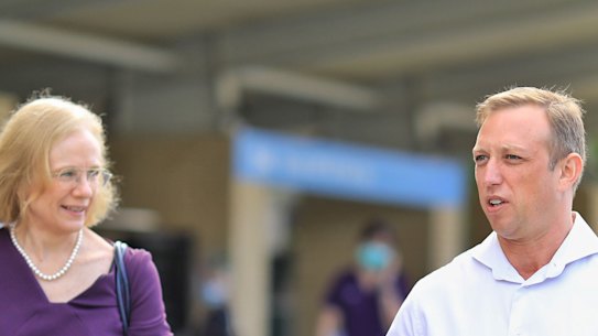 Queensland Chief Health Officer Jeannette Young and Health Minister Steven Miles provide a coronavirus update on Thursday