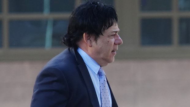 Ralph Carr, principal of Ralph Carr Management, arrives at the County Court on Wednesday 22 July 2026. Photo: THE AGE / Luis Enrique Ascui