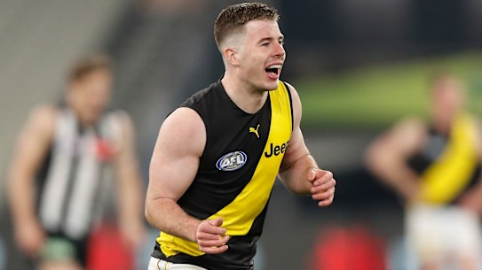 A controversial mark and subsequent goal to Jack Higgins was a pivotal moment in the draw.