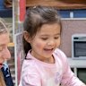 Matraville Soldiers Settlement Public preschool assistant principal Elizabeth Wulff with Florence Mah. Thousands more children will receive free health and development checks this year.