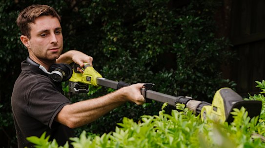 Gardener Alex Bruce is getting more job requests from people spending more time at home.