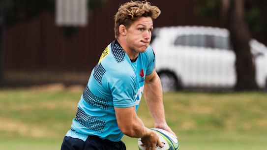 Waratahs captain Michael Hooper is pumped to face the Reds. 