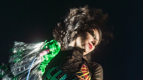 Yeah Yeah Yeahs perform at Margaret Court Arena on July 20.