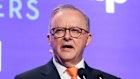 Prime Minister Anthony Albanese address a business breakfast in Perth on Thursday.