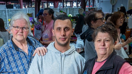 Queen Victoria Market traders - Fahna Ammett , Frank Fontana and Rose Ansaldo - say the government’s car park levy would spell the death of the market