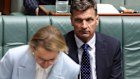 Opposition Leader Sussan Ley and Angus Taylor on Wednesday.